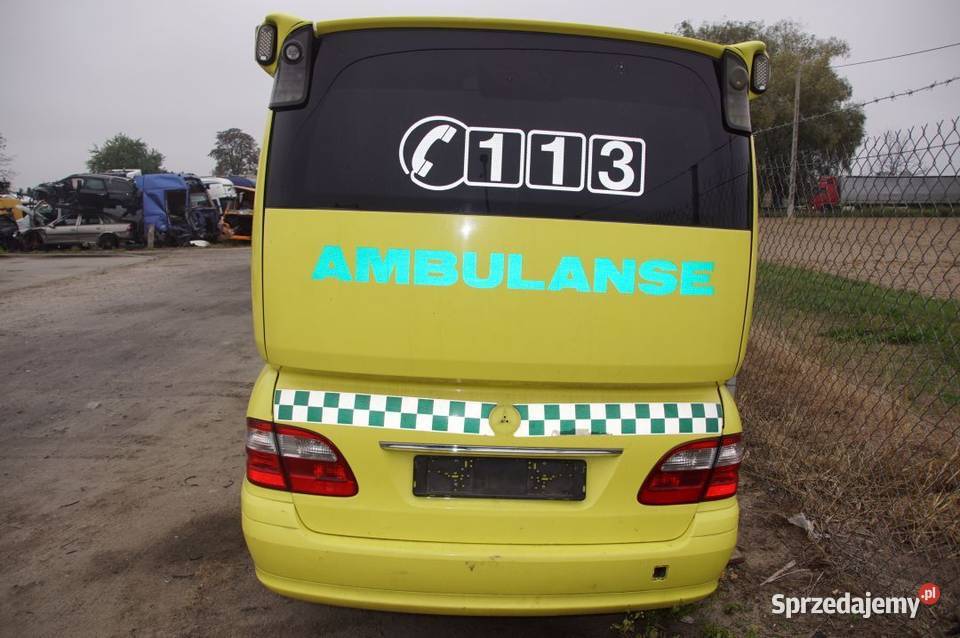 KLAPA TYŁ MERCEDES E KLASA W211 AMBULANS KARETKA