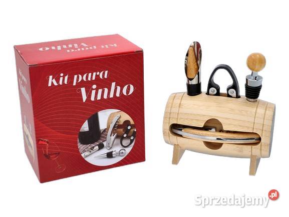 Zestaw do Wina w Drewnianej Beczce Komplet Pozostałe Ostrowy nad Okszą