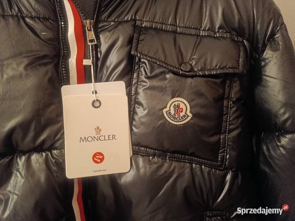 Czarna kurtka zimowa Moncler męska w rozmiarze M Wrocław
