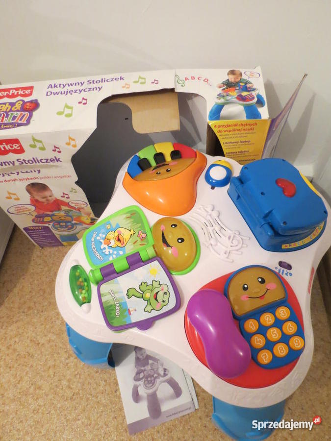 FISHER Interaktywny Stoliczek Dwujęzyczny ANG Plastik