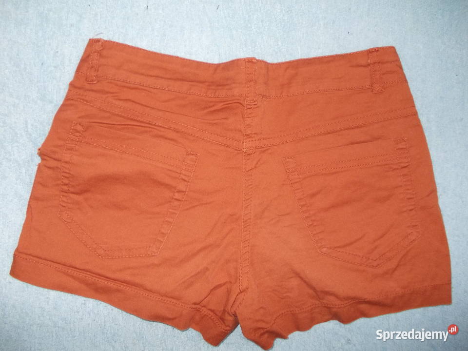 Bordowe krótkie spodenki szorty XS 34
