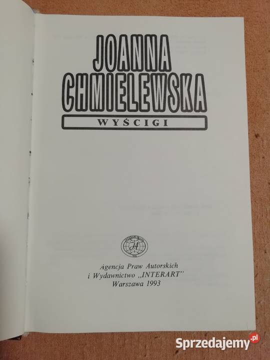 Wyścigi Joanna Chmielewska Kraków sprzedam