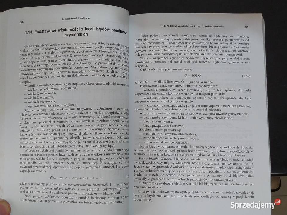 Geodezja kierunków niegeodezyjnych Przewłocki