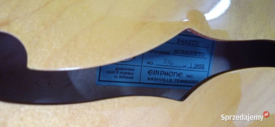 Gitara Epiohone Sorento 1962 Drawsko Pomorskie