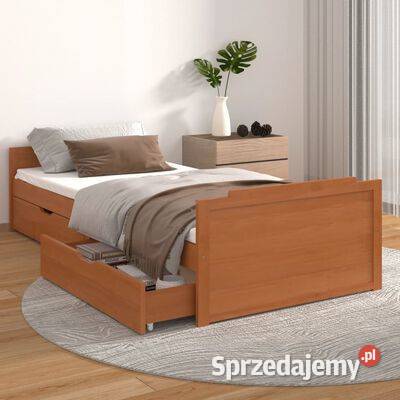 vidaXL Rama łóżka z szufladami miodowy brąz Warszawa sprzedam