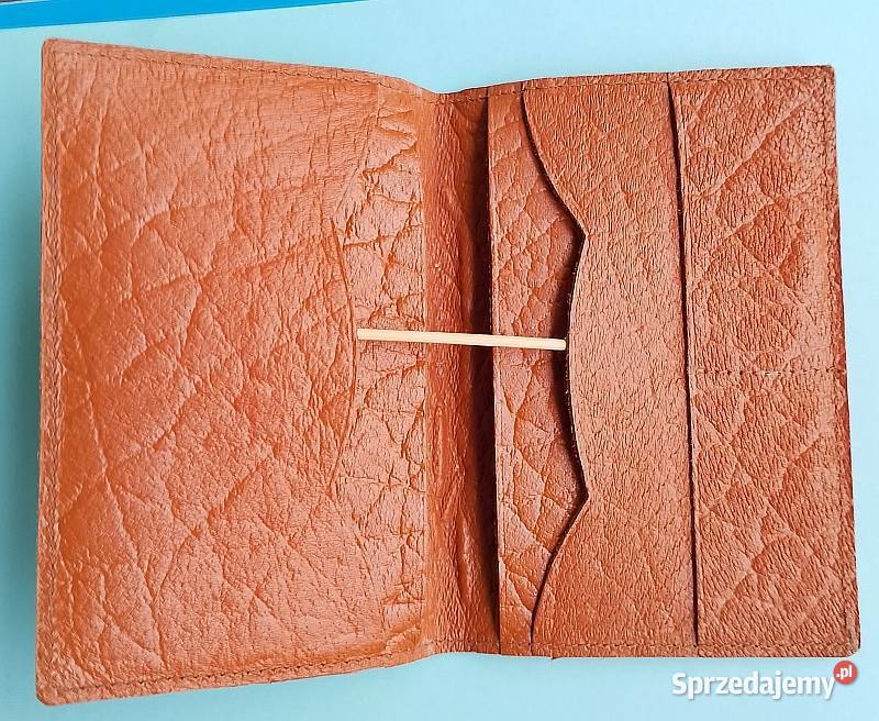 portfel męski ze skóry naturalnej Pozostałe sprzedam