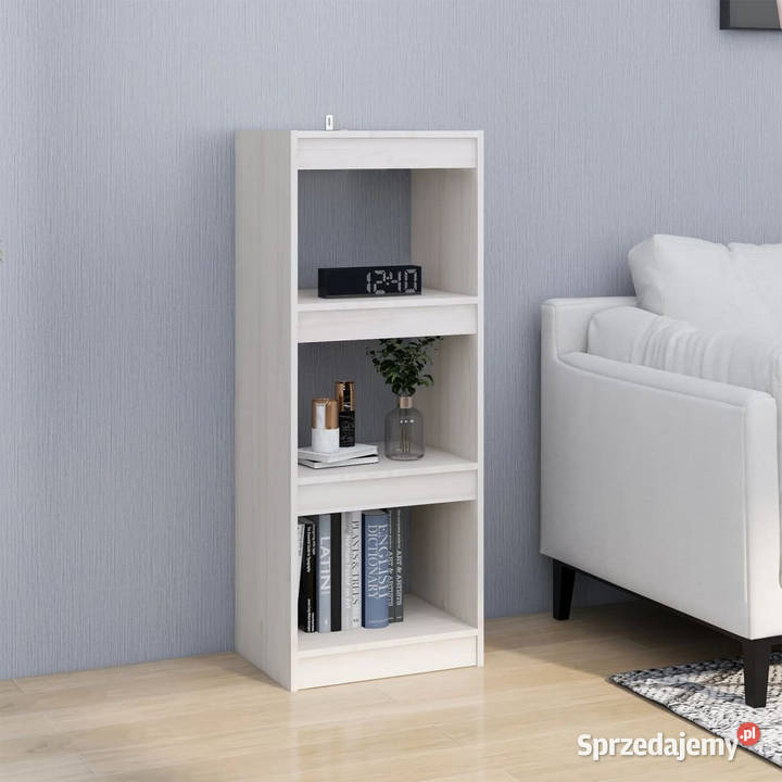 Regał na książkiprzegroda biały 40x30x1035