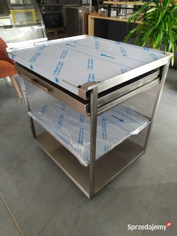 Stół roboczy ze stali nierdzewnej jezdny z Kazuń Polski