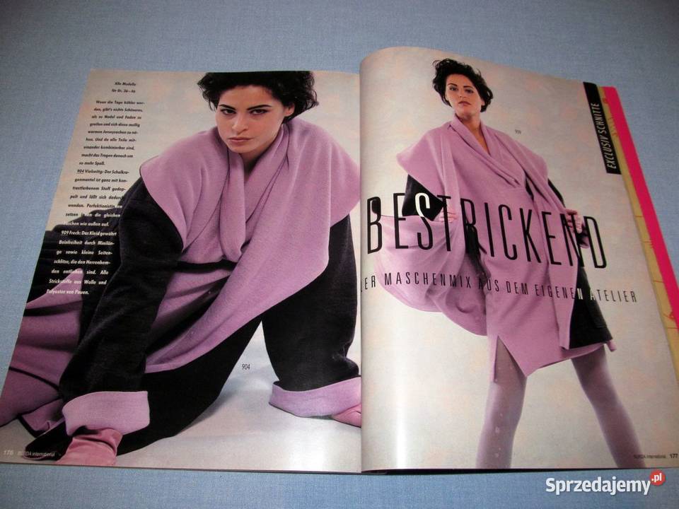 Burda International Jesień 1992 moda szycie