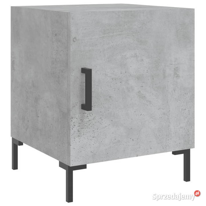 Szafki nocne 2 szarość betonu 40x40x50 WM827573