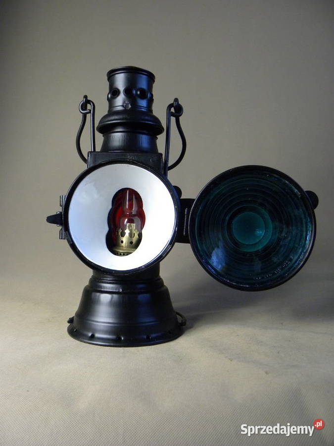 Kolekcjonerska lampa naftowa kolejowa semaforowa Legnica