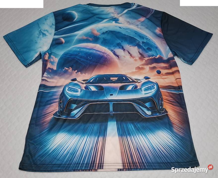 Koszulka krótki rękaw Tshirt wielobarwna auto sprzedam