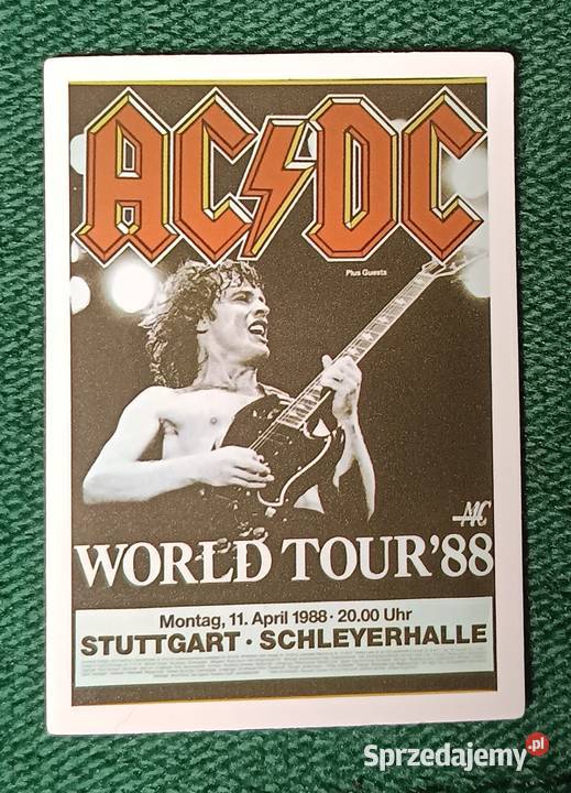 ACDC naklejka sticker Angus Young World tour