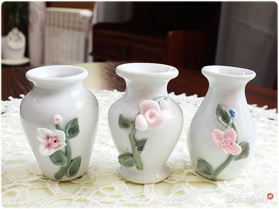 Mini Wazoniki ceramiczne AMSEL Zestaw 3 Niemcy Żary