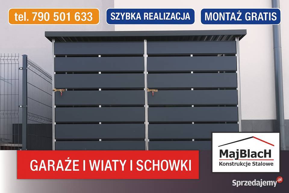 MAŁA Wiata śmietnikowa Altana na śmieci Garaże Pozostałe małopolskie