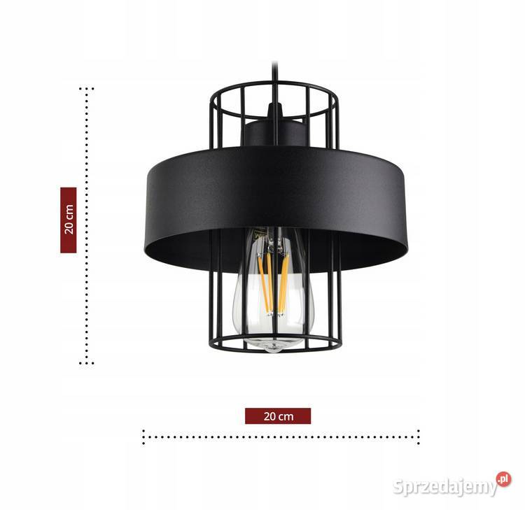 Lampa Wisząca Żyrandol Plafon Czarny Biały LOFT sprzedam