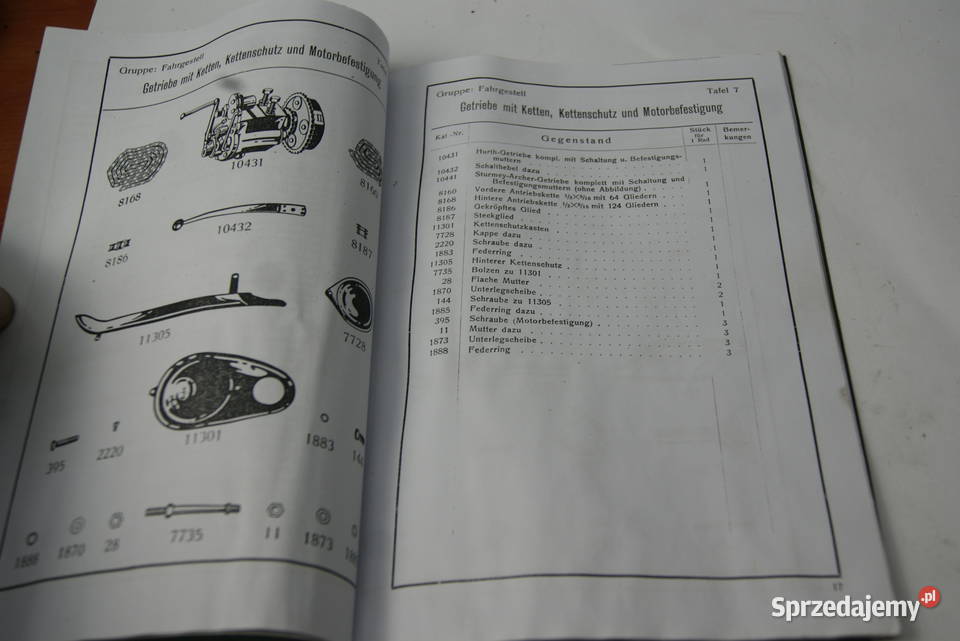 KATALOG CZĘŚĆI DKW E250 DKW E 250 Rybnik