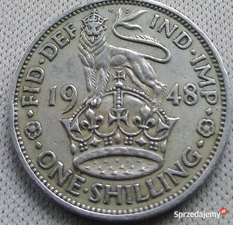 WIELKA BRYTANIAONE SHILLING1948 r 2 mazowieckie