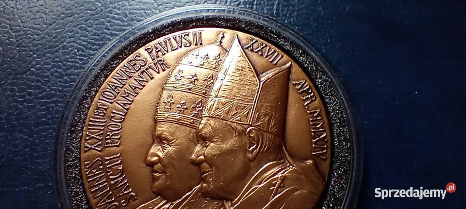 Stare monety Medal Kanonizacja Jan 23 i Jan