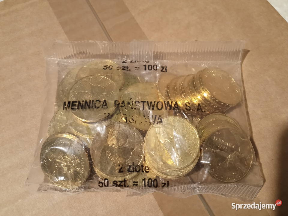 Woreczek menniczy 2 50 Jan Paweł II 2005 wielkopolskie Poznań sprzedam