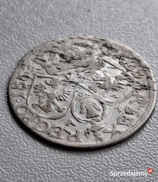 Szóstak 6 groszy Jan II Kazimierz 1663 r srebro pomorskie Wejherowo