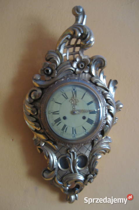Stary Zegar Scienny Rokoko ścienny mazowieckie Warszawa