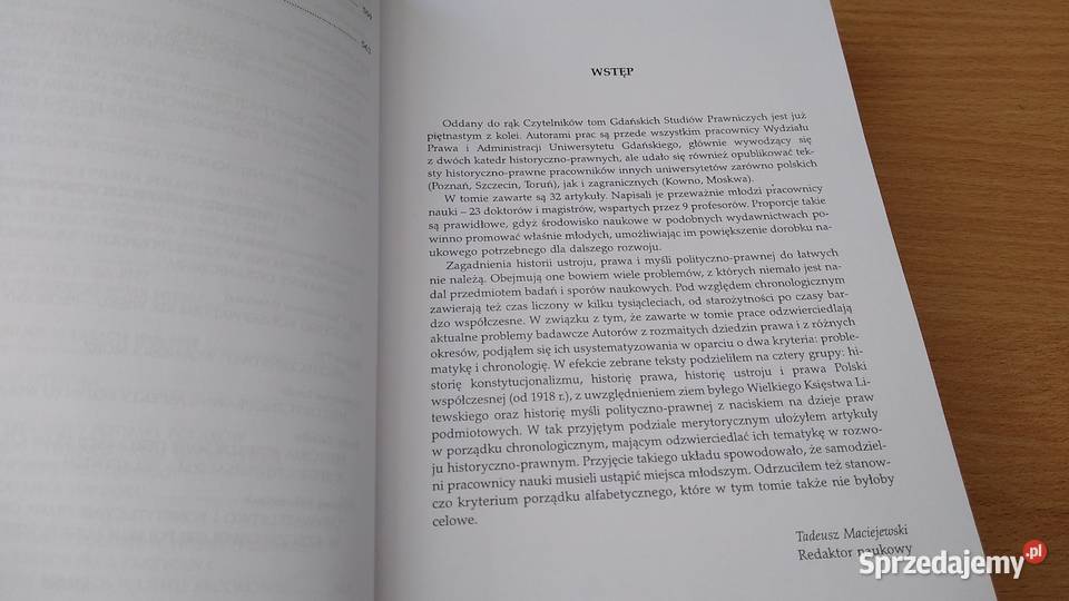 GDAŃSKIE STUDIA PRAWNICZE 15 2006 Studia z miękka Gdańsk