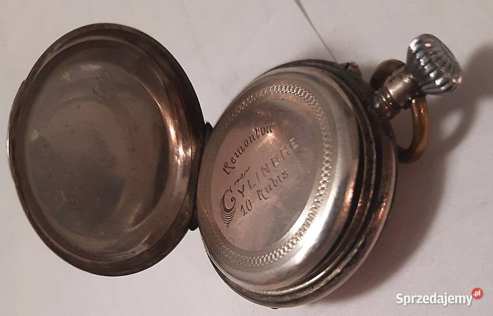 Stary Srebrny Zegarek Kieszonkowy III Pozostałe Gliwice