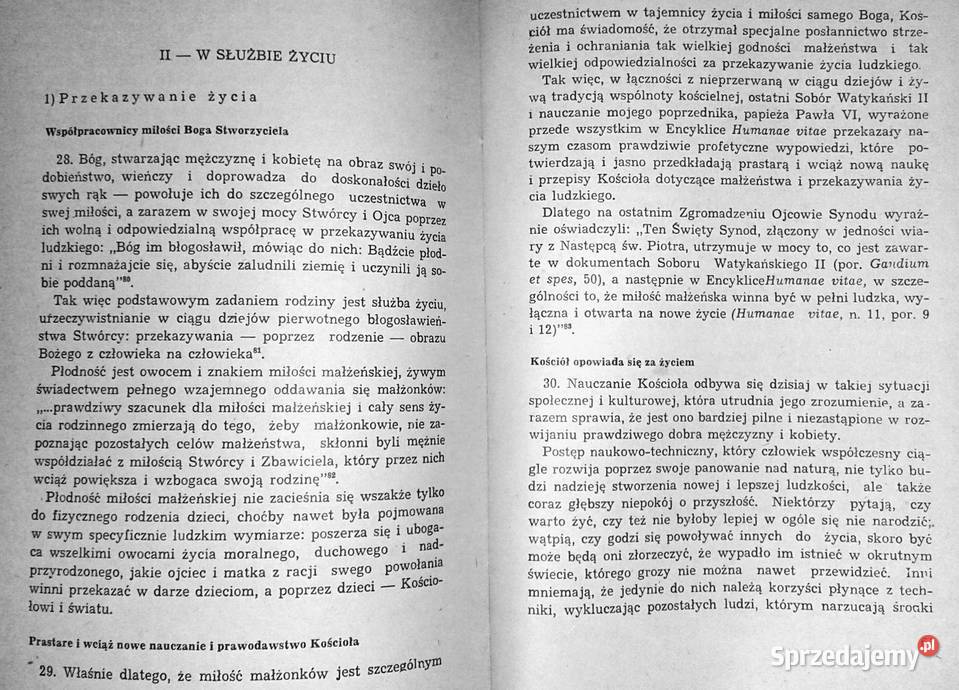 Przyszłość ludzkości idzie rodzinę Jan Paweł II lubelskie sprzedam