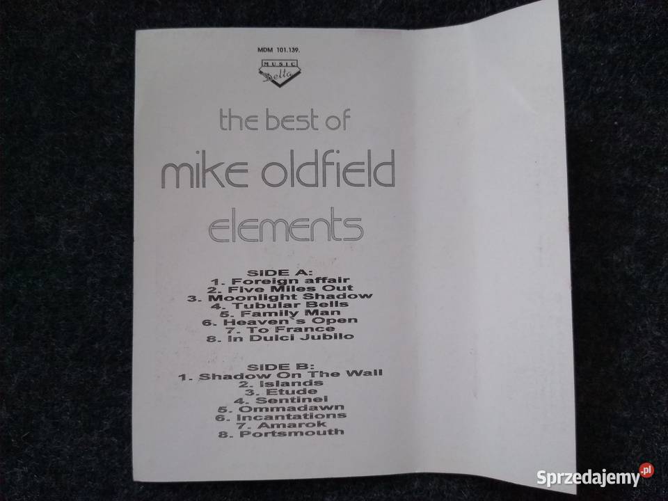 MC cassette cover MIKE OLDFIELD Elements the Gdańsk