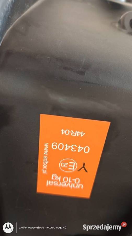 Fotelik samochodowy nosidełko firmy Adbor Dla Dziecka Ciechanów sprzedam