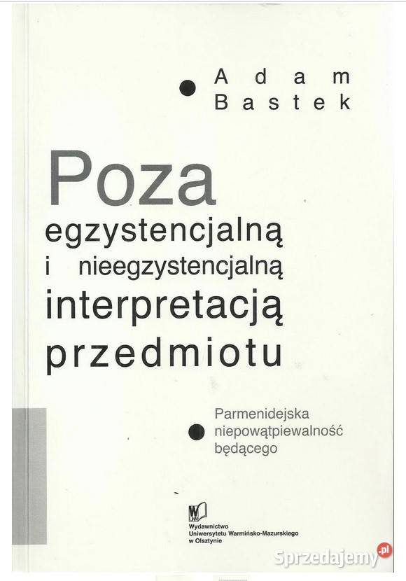 Poza egzystencjalną i nieegzystencjalną sprzedam
