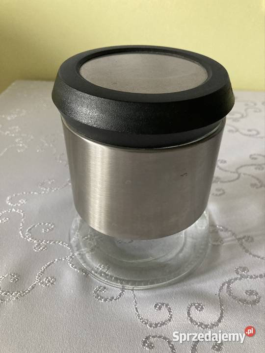 Pojemnik Metalowo Szklany Słoik na Produkty śląskie Czerwionka-Leszczyny