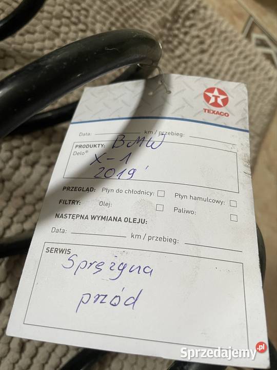 Sprężyna przód BMW X1 2019 Xdrive 20d czarny opolskie Opole