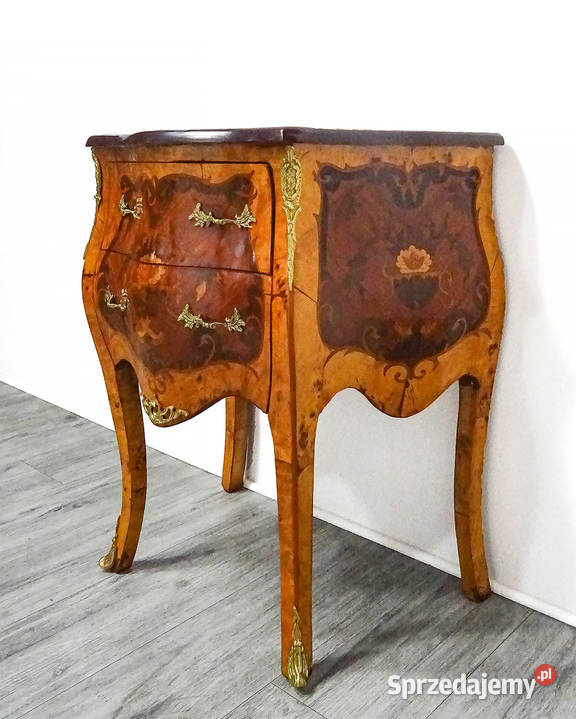 Stylowa KOMODA brzuchata EMPIRE intarsja ORZECH Kalisz sprzedam