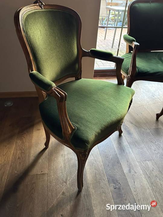 VINTAGE Komplet mebli Ludwik kanapa krzesła warmińsko-mazurskie