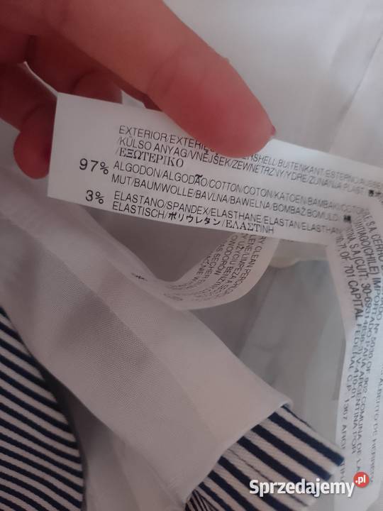 40L ZARA Biało granatowa kamizelka biznesowa z Odzież damska małopolskie Kraków