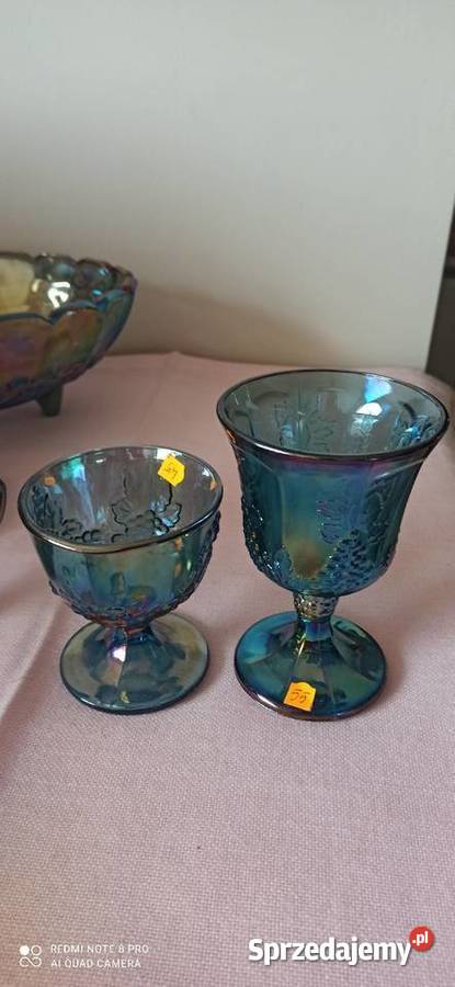 Karnawał szklana tacka na owoce Indiana Amber Gdańsk