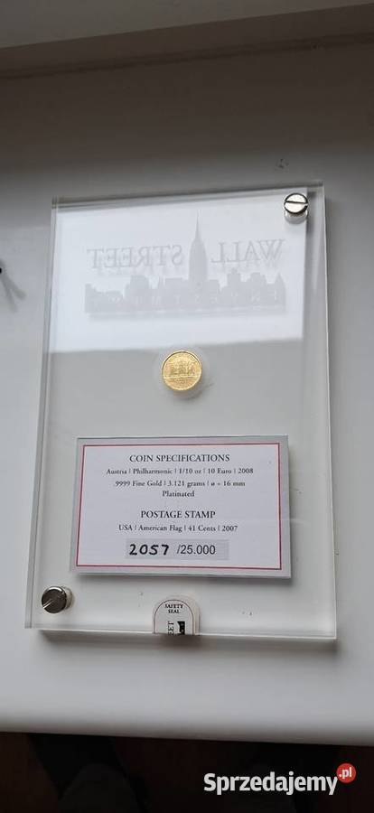 Austria 10 euro 2008 Filharmonicy złoto Poznań