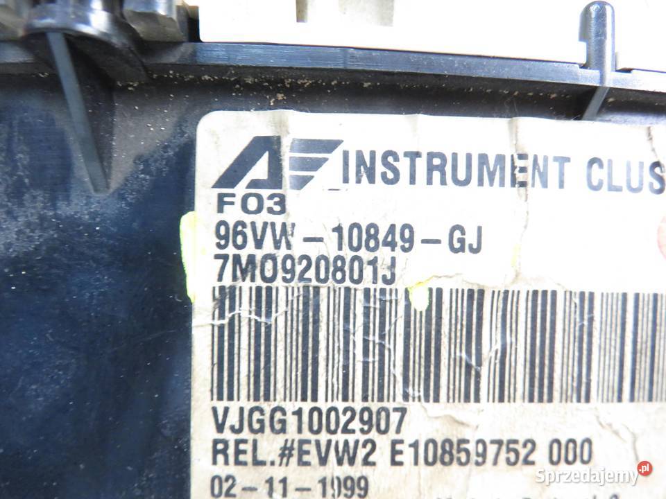 LICZNIK SEAT ALHAMBRA I 19 TDI 90 AHU osobowe małopolskie