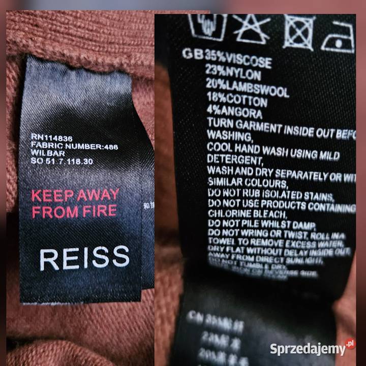 Piękny sweter męski Reiss rozmiar L bogaty Lublin