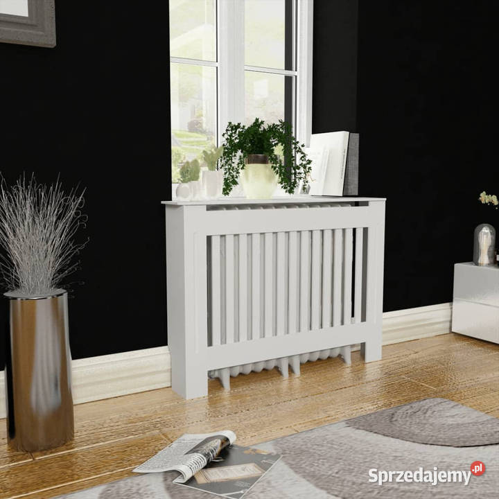 Biała osłona na kaloryfer płyta MDF 112 WM242189