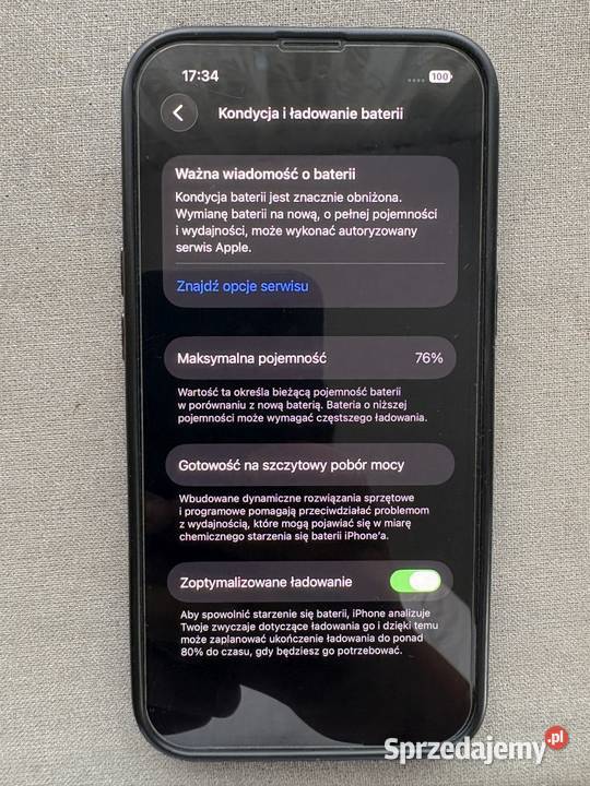 Smartfon Apple iPhone 13 5G 4 GB 128 GB Zielona Góra sprzedam
