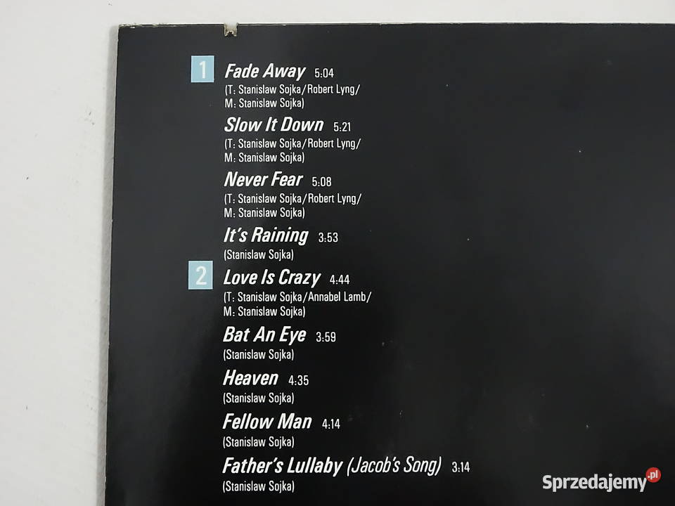 STANISŁAW SOJKA Vinyl LP RCA 1986 Stan Wydanie lubelskie Biłgoraj sprzedam