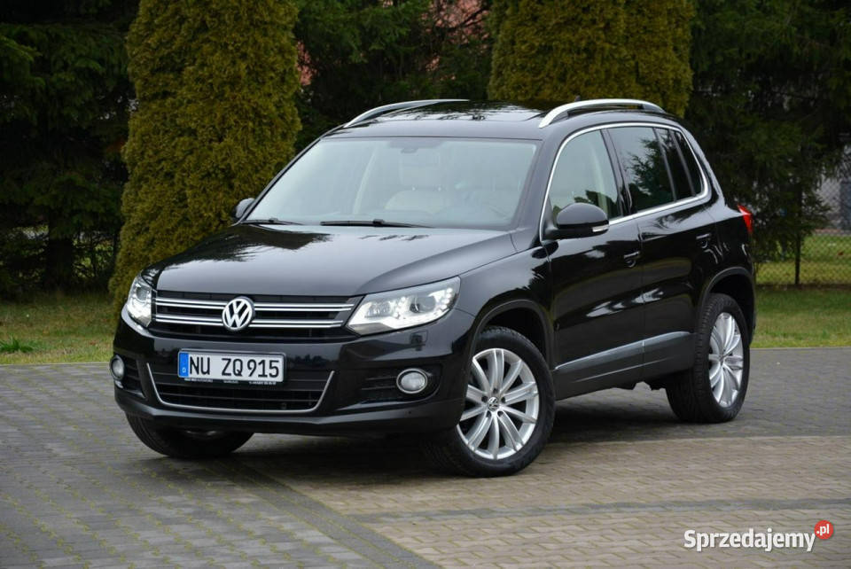 Volkswagen Tiguan 4Motion Panorama Skóry Ledy Rok produkcji 2013 mazowieckie Ostrów Mazowiecka