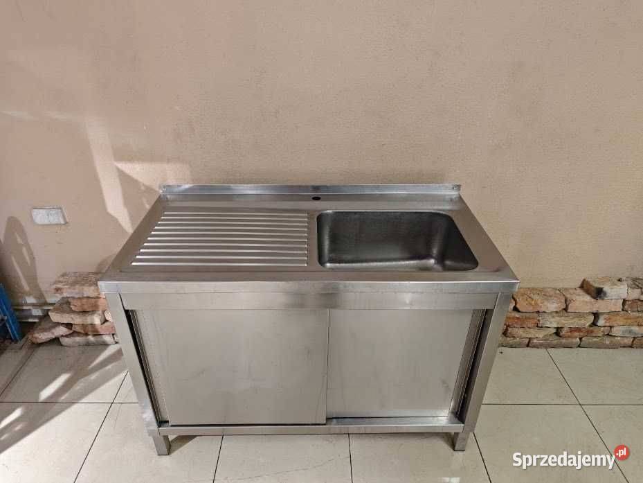 Zlew gastronomiczny z szafką 120x60 komora Góra