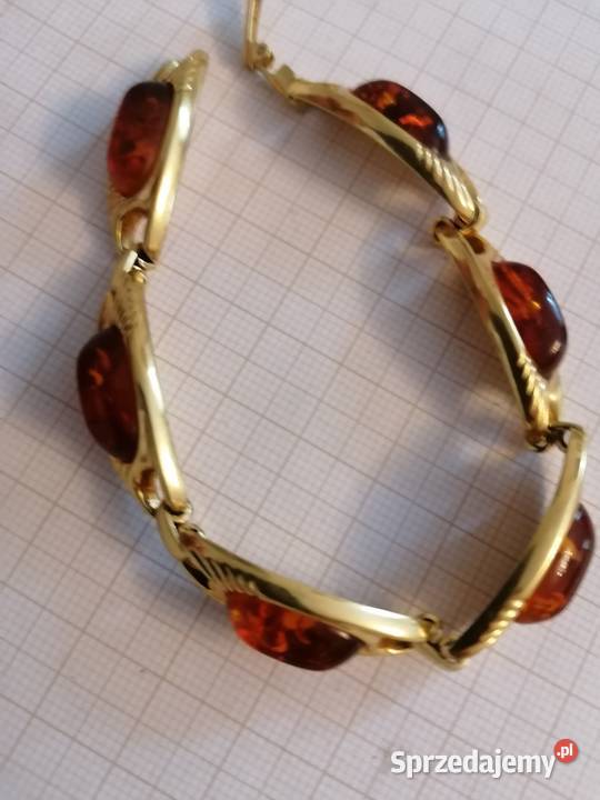 Bransoletka Bursztyn Vintage Americ Antyki Białystok