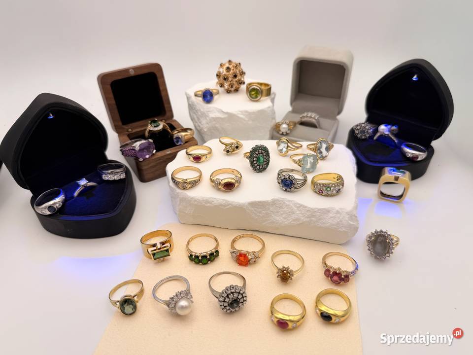 Ekskluzywny wybór odnowionych złotych pierścionków vintage (14 i 18 karatów