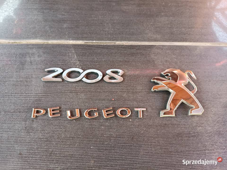 Napisy znaczki klapa bagażnika Peugeot 2008 Turek sprzedam