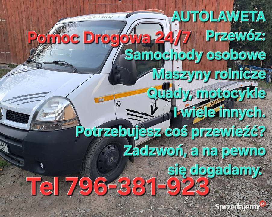 Pomoc Drogowa Przemyśl 247 Usługi Autolawetą